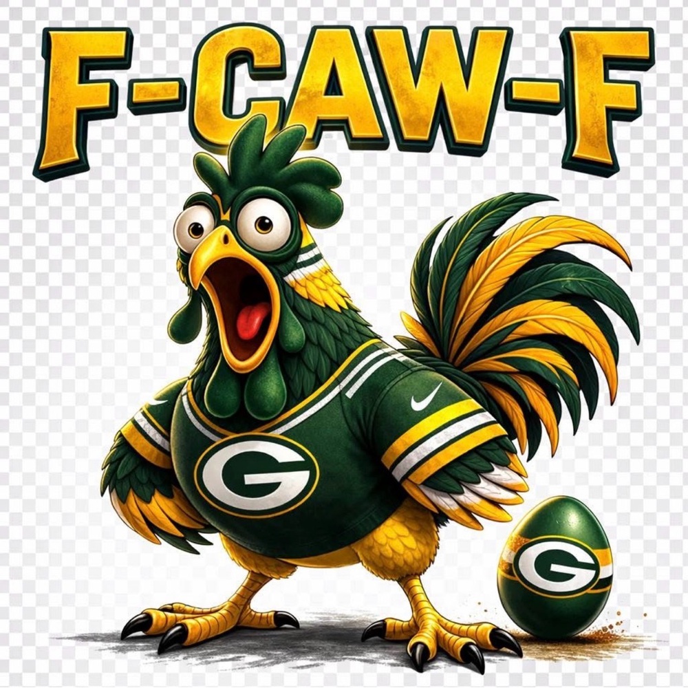 Green & Yellow Team Rooster Plush Mascot Toy - Official Inspired